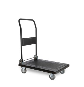 Trolley with folding handle