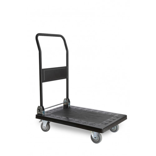 Trolley with folding handle
