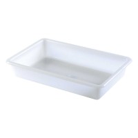 White flat tray&nbsp;- 435x285xH75 mm