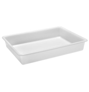 White flat tray - 545x400xH86 mm