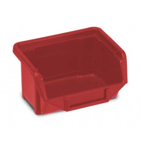 Red semi-open fronted storage container - ECOBOX 110
