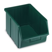 Green semi-open fronted storage container - ECOBOX 114