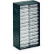 Visible storage cabinet W310 x D180 x H550 mm - 24 drawers WxH 138x37 mm