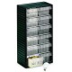 Visible storage cabinet W310 x D180 x H550 mm - 12 drawers WxH 138x81 mm