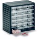 Visible storage cabinet W310 x D180 x H290 mm - 24 drawers WxH 69x37 mm