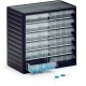 Visible storage cabinet W310 x D180 x H290 mm - 12 drawers WxH 138x37 mm