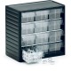 Visible storage cabinet W310 x D180 x H290 mm - 12 drawers WxH 92x59 mm