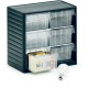 Visible storage cabinet W310 x D180 x H290 mm - 6 drawers WxH 138x81 mm