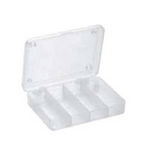 Boites transparentes en polypropylène de 4 cases modèle PP 102/4