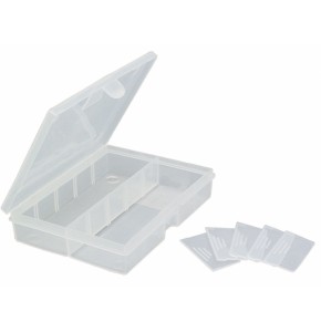 Shock resistant compartmented box - Removable compartment - BCA 100 - Dim. 100x150x30 mm