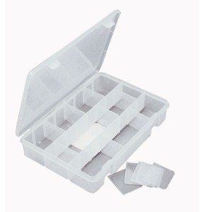 Shock resistant compartmented box - Removable compartment - BCA 200 - Dim. 200x150x30 mm