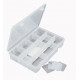 Shock resistant compartmented box - Removable compartment - BCA 200 - Dim. 200x150x30 mm