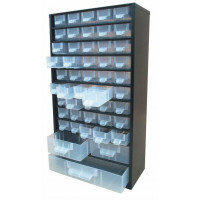Bloc tiroir casier métal (48 tiroirs) BT48 - Dim. 310x150x565 mm