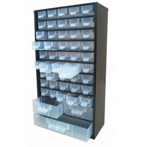 Bloc tiroir casier métal (48 tiroirs) BT48 - Dim. 310x150x565 mm