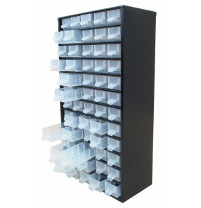 Bloc tiroir casier métal (60 tiroirs) BT60 - Dim. 310x150x565 mm