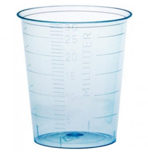 Blue cup 30ml - H41 mm WITHOUT COVER