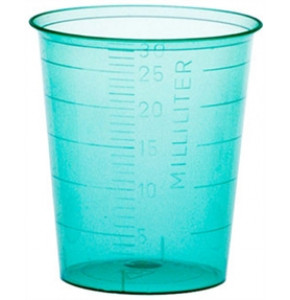 30ml green dosing cup without lid