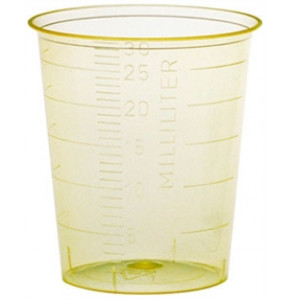 30ml yellow dosing cup without lid