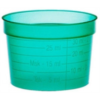 Green cup 30ml - H32 mm - WITHOUT COVER