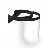 Black safety face shield - CLASSIC (10 pieces per box)
