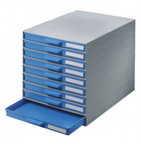 Bloc 9 plateaux-tiroirs PM-A4  /  bleu