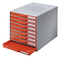 PM-A4 drawer-cabinet with 9 red drawers (available on stock)