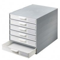 GM drawer-cabinet with 6 white drawers
