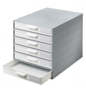 GM drawer-cabinet with 6 white drawers