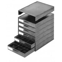 GM-K ESD drawer cabinets with 6 black drawers