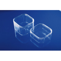 Clear rectangular polystyrene box - V3-11