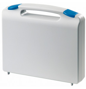 Mallette K2001 grise - fermoir bleu