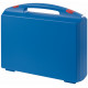 Blue plastic suitcase with red locks - serie K2007