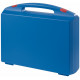 Blue plastic suitcase with red locks - serie K2011