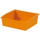 Orange plastic storage tray - PL-16
