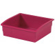 Red plastic storage tray - PL-16