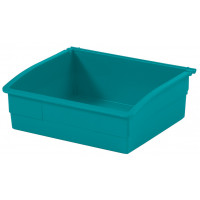 Green plastic storage tray - PL-16