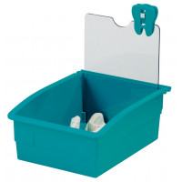 Green plastic storage tray - PL-18