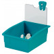 Green plastic storage tray - PL-18