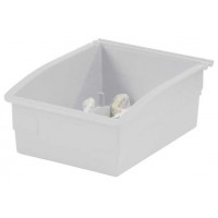 White plastic storage tray - PL-18