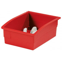 Red plastic storage tray - PL-18