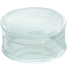 Boîte ronde V1-3 en polystyrène cristal