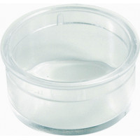 Transparent round box - Crystal Polystyrene - V1-5