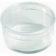 Transparent round box - Crystal Polystyrene - V1-5