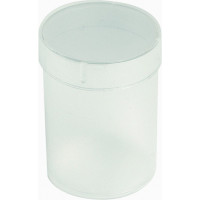 Transparent round box - Crystal Polystyrene - V1-9
