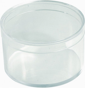 Round Box - Crystal Polystyrene - V1-30