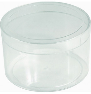 Round Box - Crystal Polystyrene - V1-35