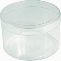 Round Box - Crystal Polystyrene - V1-38