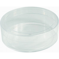 Transparent round box - Crystal Polystyrene - V1-44