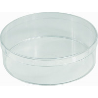 Transparent round box - Crystal Polystyrene - V1-45