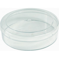 Transparent round box - Crystal Polystyrene - V1-48